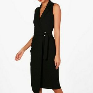 Boohoo y’all Sleeveless Blazer Dress